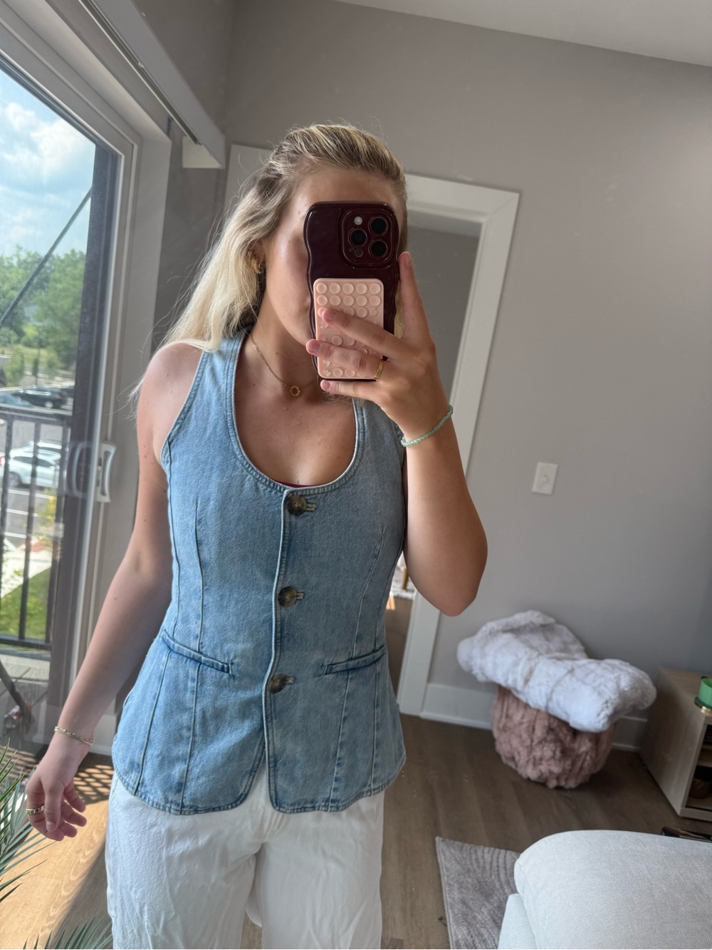 MADEWELL denim vest top 4 NWT - Picture 5 of 14